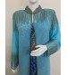 Turquoise Long Front Open Poncho